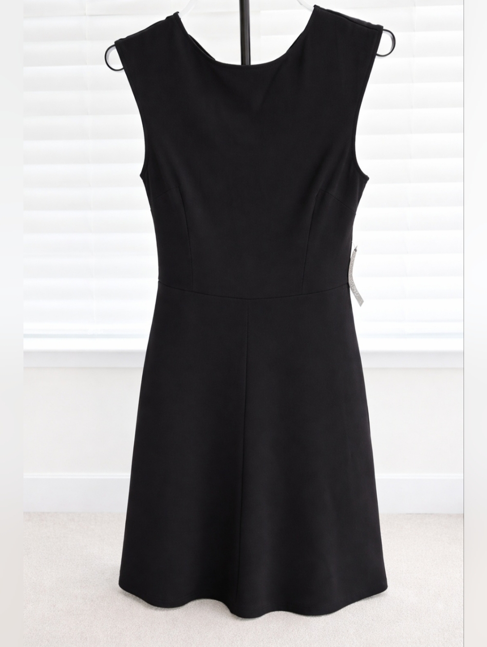 Classic Black Sleeveless A-Line Dress
